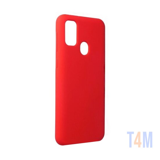 Capa de Silicone para Samsung Samsung Galaxy M21/M21s/M31 Vermelho